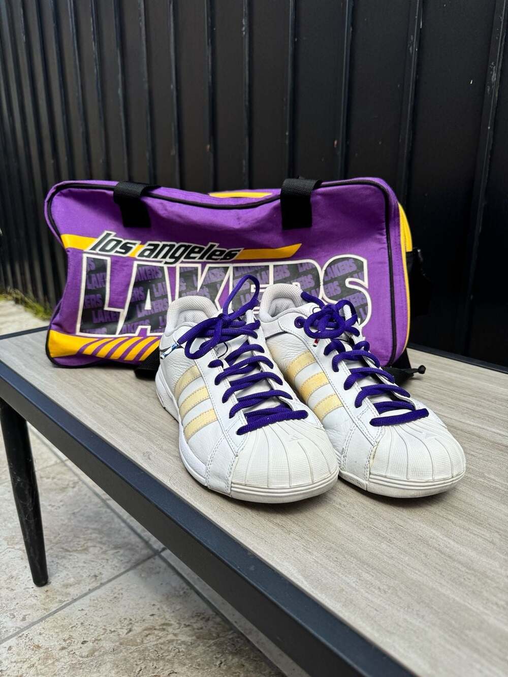 Vintage NBA Los Angeles Lakers Gym Travel Luggage Duffel Bag